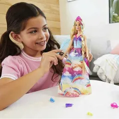 Lalka Barbie Księżniczka Dreamtopia Z Zakręconymi Pasemkami 3+