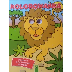 KOLOROWANKA LEW. POSTACIE Z RUCHOMYMI OCZKAMI - Vemag