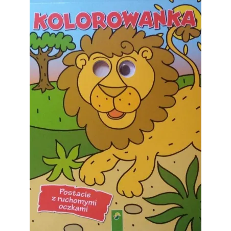 KOLOROWANKA LEW. POSTACIE Z RUCHOMYMI OCZKAMI - Vemag