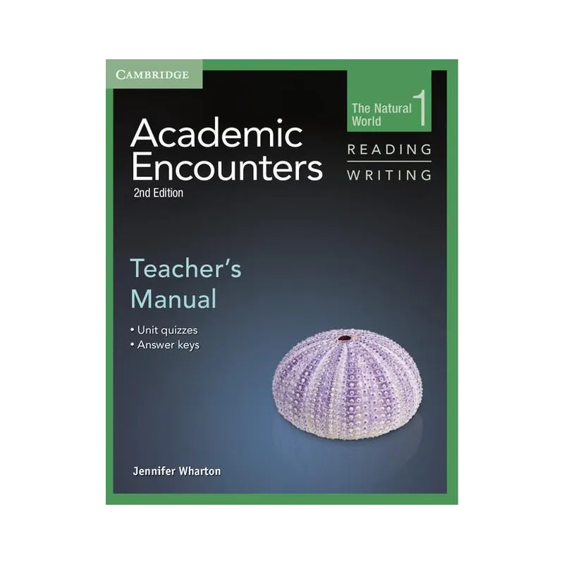ACADEMIC ENCOUNTERS TEACHERS MANUAL Jennifer Wharton - Cambridge University Press