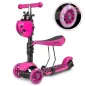 Hulajnoga Trójkołowa Balansowa Z Siedziskiem 2W1 Led Ricokids Buggy 3-6 Lat