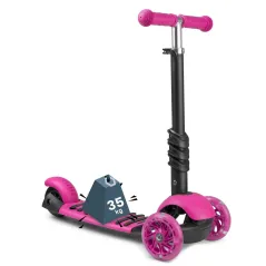 HULAJNOGA TRÓJKOŁOWA BALANSOWA Z SIEDZISKIEM 2W1 LED RICOKIDS BUGGY 3-6 LAT