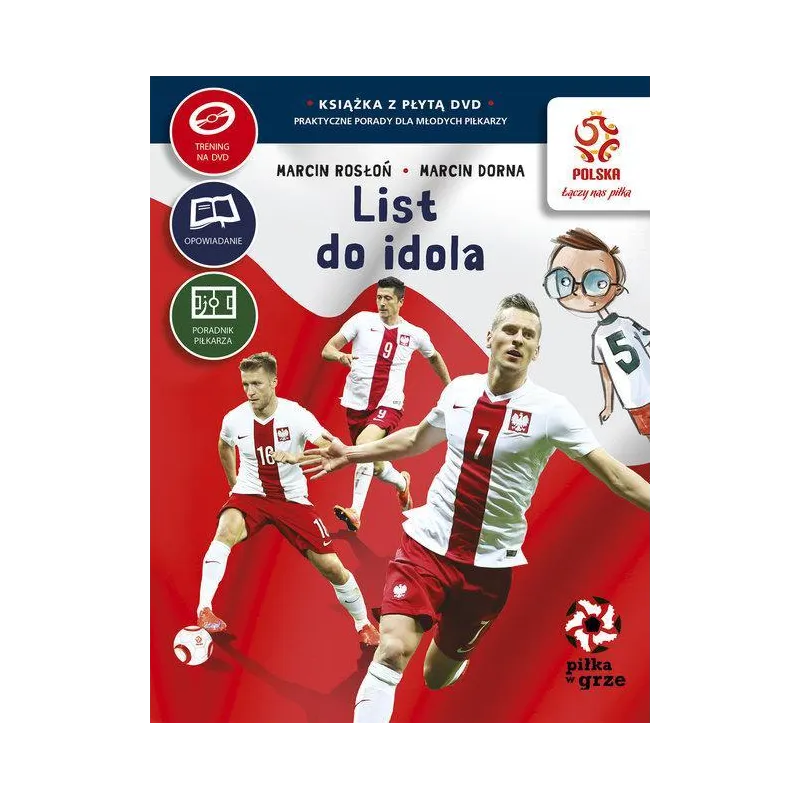 LIST DO IDOLA PIŁKA W GRZE PZPN + DVD Marcin Rosłoń - Papilon