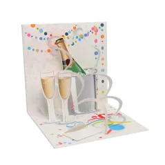 KARNET OKOLICZNOŚCIOWY 3D HAPPY NEW YEAR - Upwithpaper
