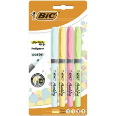 ZAKREŚLACZ HIGHLIGHTER GRIP 4 KOLORY BIC - BiC