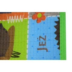 ALFABET/CYFRY/OBRAZKI PIANKOWA MATA EDUKACYJNA DWUSTRONNA 3W1 HUMBI 180 X 150 CM - Humbi