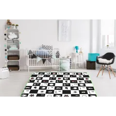 ALFABET/CYFRY/OBRAZKI PIANKOWA MATA EDUKACYJNA DWUSTRONNA 3W1 HUMBI 180 X 150 X 1 CM