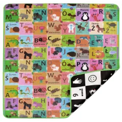 ALFABET/CYFRY/OBRAZKI PIANKOWA MATA EDUKACYJNA DWUSTRONNA 3W1 HUMBI 180 X 150 X 1 CM