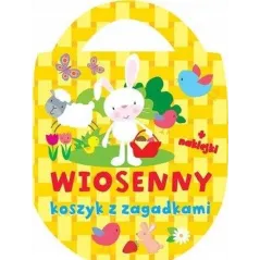 WIOSENNY KOSZYK Z ZAGADKAMI + NAKLEJKI - Olesiejuk
