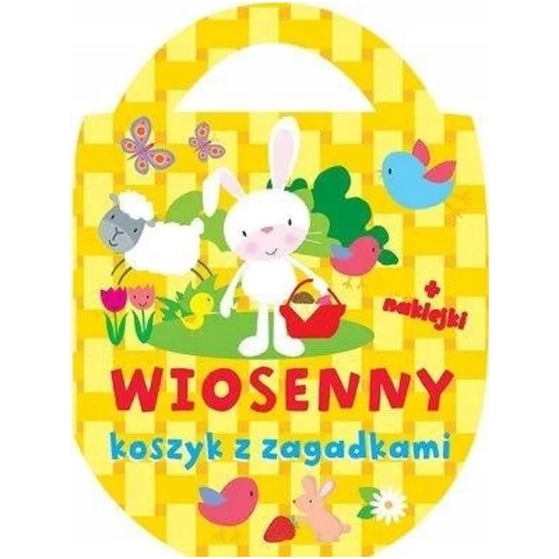 WIOSENNY KOSZYK Z ZAGADKAMI + NAKLEJKI - Olesiejuk