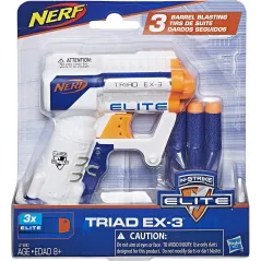 WYRZUTNIA NERF ELITE TRIAD + 3 STRZAŁKI 8+