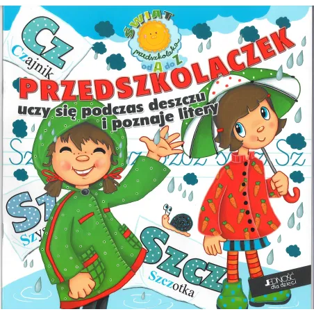 Przedszkolaczek Uczy Się Podczas Deszczu I Poznaje Litery