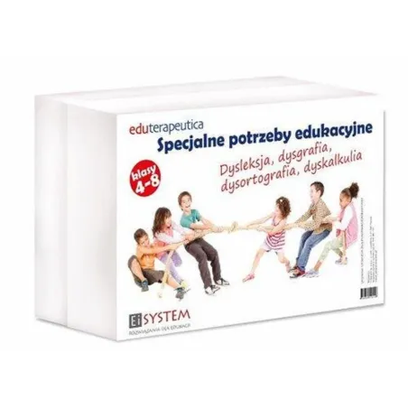 EDUTERAPEUTICA SPECJALNE POTRZEBY EDUKACYJNE KLASY 4-8 DYSLEKSJA, DYSGRAFIA, DYSORTOGRAFIA, DYSKALKULIA - Ei System