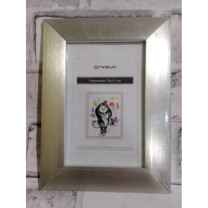 RAMKA DO ZDJĘĆ SREBRNA 15 x 20 CM - Panon
