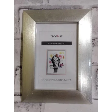 RAMKA DO ZDJĘĆ SREBRNA 15 x 20 CM - Panon