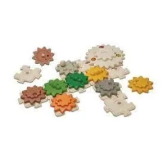 KOŁA ZĘBATE ZESTAW KONSTRUKCYJNY 22 ELEMENTY 2+ - Plan Toys