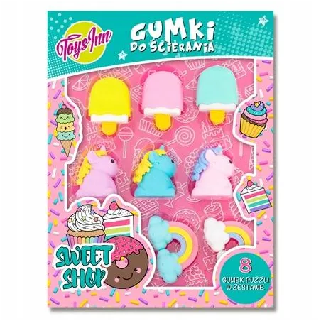 Gumki Do Ścierania Puzzle Sweet Shop