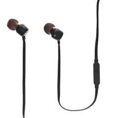 SŁUCHAWKI DOKANAŁOWE Z MIKROFONEM JBL T110 CZARNE - JBL