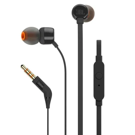 Słuchawki Dokanałowe Z Mikrofonem Jbl T110 Czarne