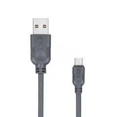 KABEL USB - MICRO USB 200 CM EXC WHIPPY SZARY
