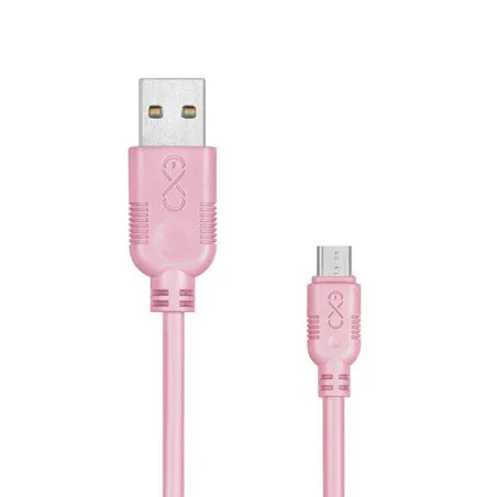 KABEL USB - MICRO USB 200 CM EXC WHIPPY RÓŻOWY