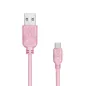 Kabel Usb - Micro Usb 200 Cm Exc Whippy Różowy