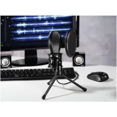 MIKROFON ZE STATYWEM HAMA MIC-USB STREAM - 
