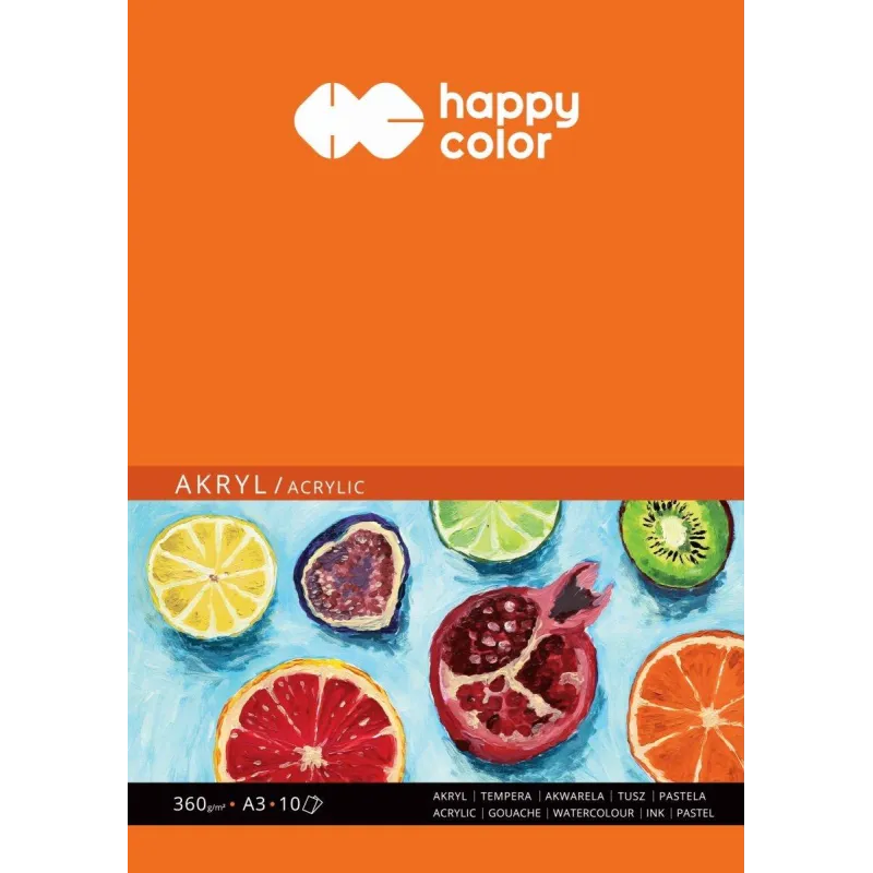 BLOK DO AKRYLU A3 10 KARTEK HAPPY COLOR - GDD