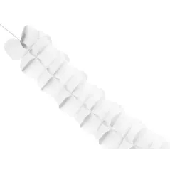 GIRLANDA BIBUŁOWA BIAŁA 3M - PartyDeco
