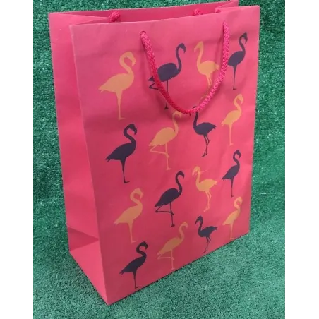Torebka Prezentowa Flamingi 32 X 23 X 11Cm Torebka Prezentowa Flamingi 32 X 23 X 11Cm