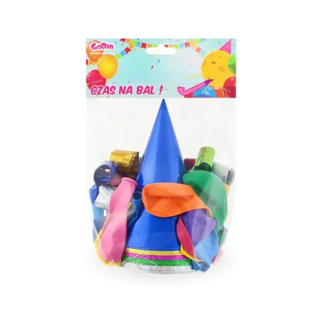 Balony + Czapeczki + Gwizdki Zestaw Imprezowy Czas Na Bal Balony + Czapeczki + Gwizdki Zestaw Imprezowy Czas Na Bal