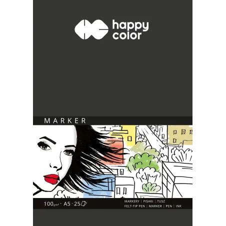 BLOK DO MARKERÓW ART 25 ARKUSZY A5 - Happy Color
