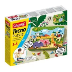 PUZZLE DŻUNGLA SAWANNA 33 ELEMENTY 3+ - Quercetti
