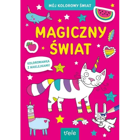 MAGICZNY ŚWIAT. KOLOROWANKA Z NAKLEJKAMI