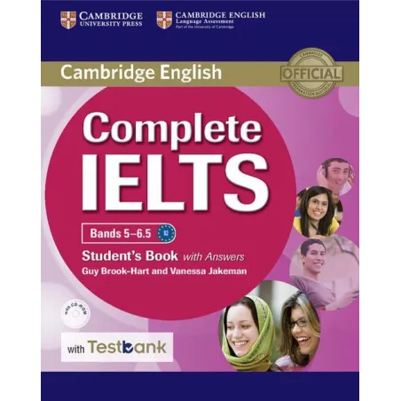 COMPLETE IELTS BANDS 5-6.5 STUDENTS BOOK WITH ANSWERS WITH CD-ROM WITH TESTBANK - Cambridge University Press