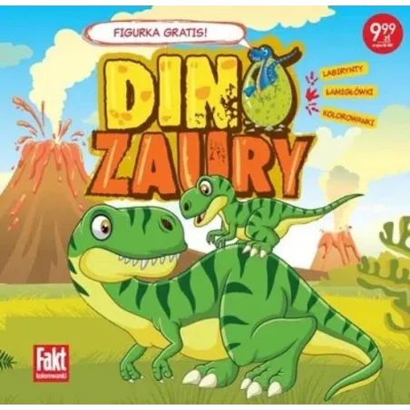 DINOZAURY. LABIRYNTY, ŁAMIGŁÓWKI, KOLOROWANKI + FIGURKA - Ringier Axel Springer