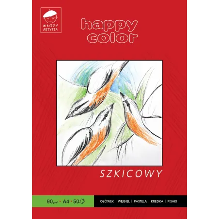 Blok Szkicowy A4 Młody Artysta 50 Kartek Happy Color