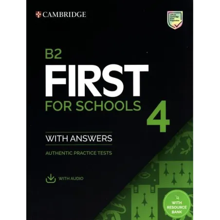 B2 First For Schools 4 Student's Book With Answers With Audio With Resource Bank