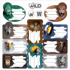 NAKLEJKI NA ZESZYT WILD - Beniamin