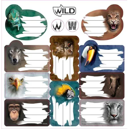NAKLEJKI NA ZESZYT WILD - Beniamin