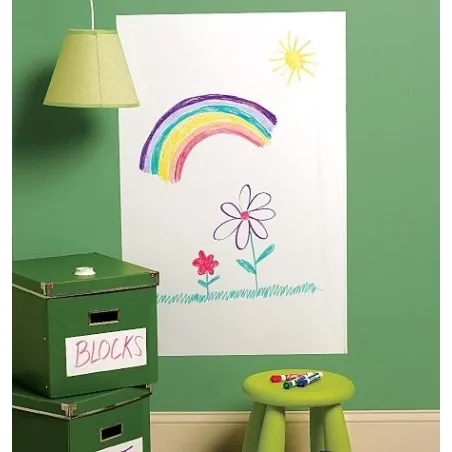 TABLICA BIAŁA ŚCIERALNA SAMOPRZYLEPNA 63.5 X 96.5CM - Wallies