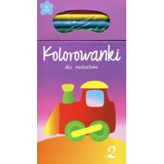 KOLOROWANKI DLA MALUCHÓW 2 + KREDKI - Olesiejuk