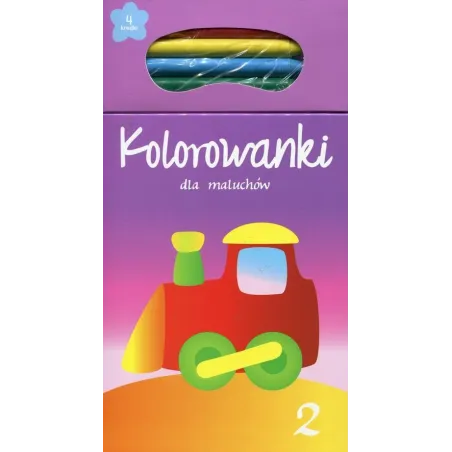 KOLOROWANKI DLA MALUCHÓW 2 + KREDKI - Olesiejuk