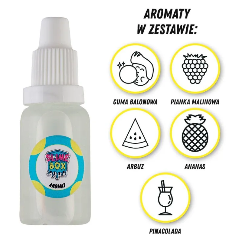 AROMATY ZESTAW NR 3 - 5 SZTUK SLIMEBOX 3+ - Slimebox