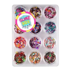 ZESTAW CONFETTI UNICORN 12 KOLORÓW - Slimebox