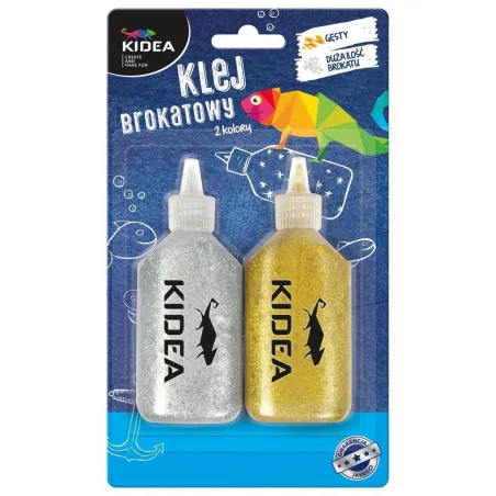 KLEJ BROKATOWY 2 KOLORY 40G KIDEA - Derform