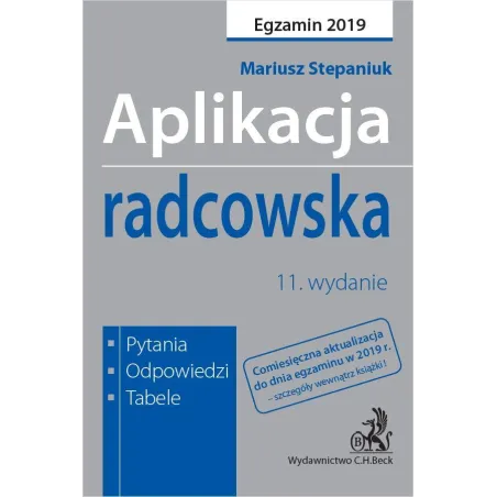 APLIKACJA RADCOWSKA PYTANIA ODPOWIEDZI TABELE - C.H. Beck