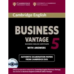 CAMBRIDGE ENGLISH BUSINESS 5 VANTAGE WITH ANSWERS 2CD - Cambridge University Press