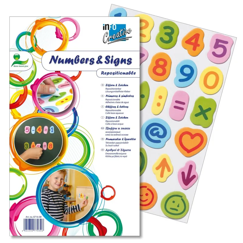 CYFRY NAUKA LICZENIA - 450 karteczek samoprzylepnych do nauki liczenia Katalog   Produkty Podgląd