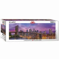 PUZZLE PANORAMICZNE MOST BROOKLYN W NOWYM JORKU 1000 ELEMENTÓW 10+ - Eurographics Puzzle